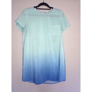 Teal ombré dress